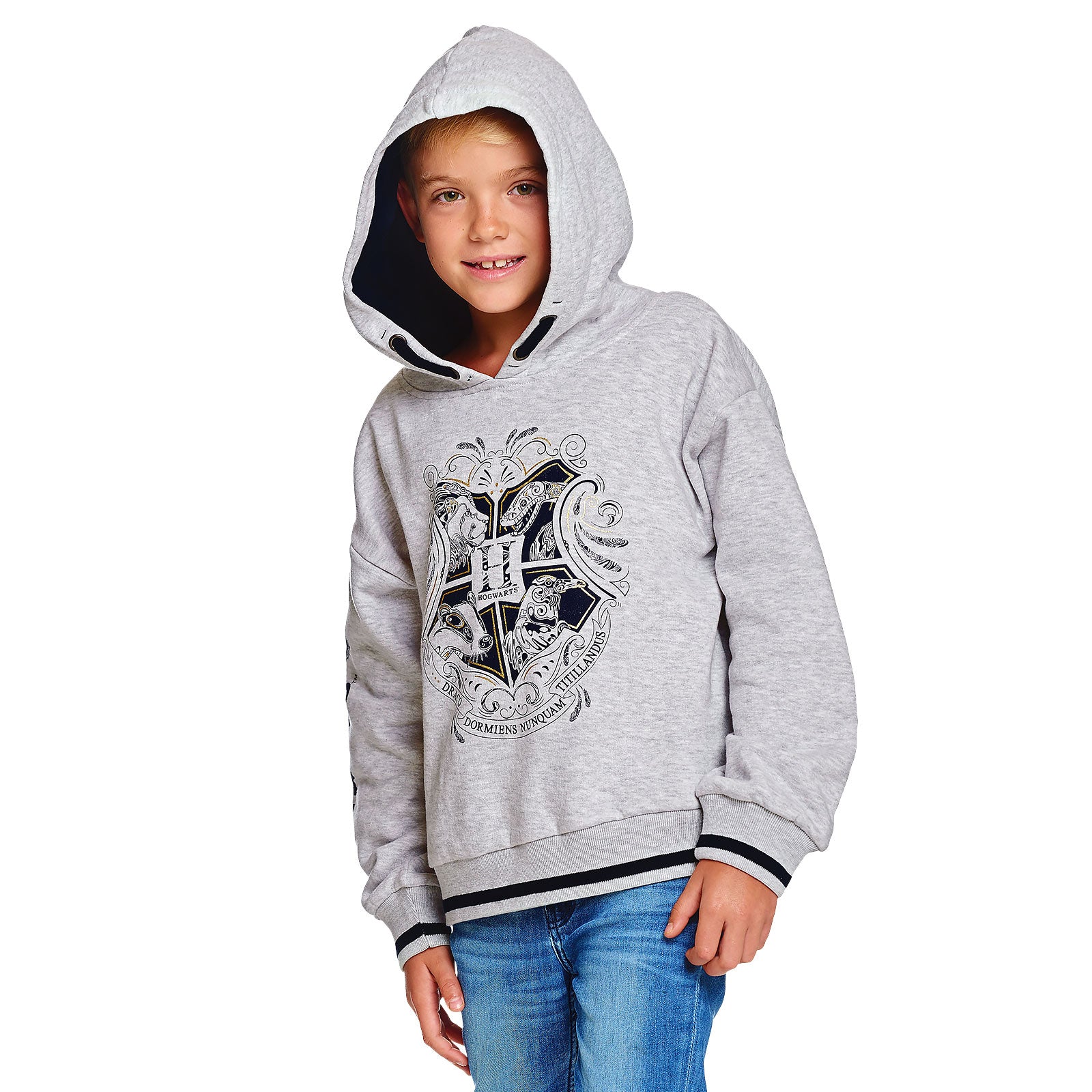Produktbild Harry Potter - Hogwarts Kinder Hoodie grau