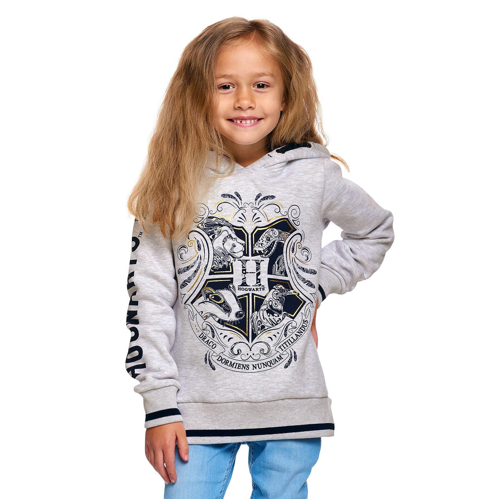 Produktbild Harry Potter - Hogwarts Kinder Hoodie grau