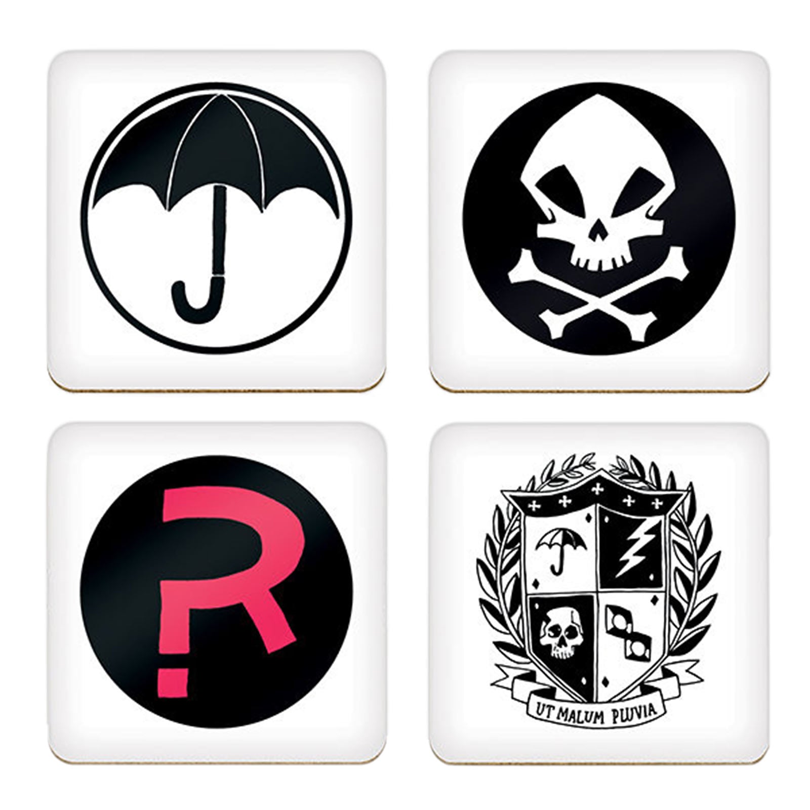 Produktbild The Umbrella Academy - Symbols Untersetzer 4er Set