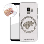 Produktbild Game of Thrones - Stark Wappen Samsung Galaxy S9 Handyhülle Silikon weiß