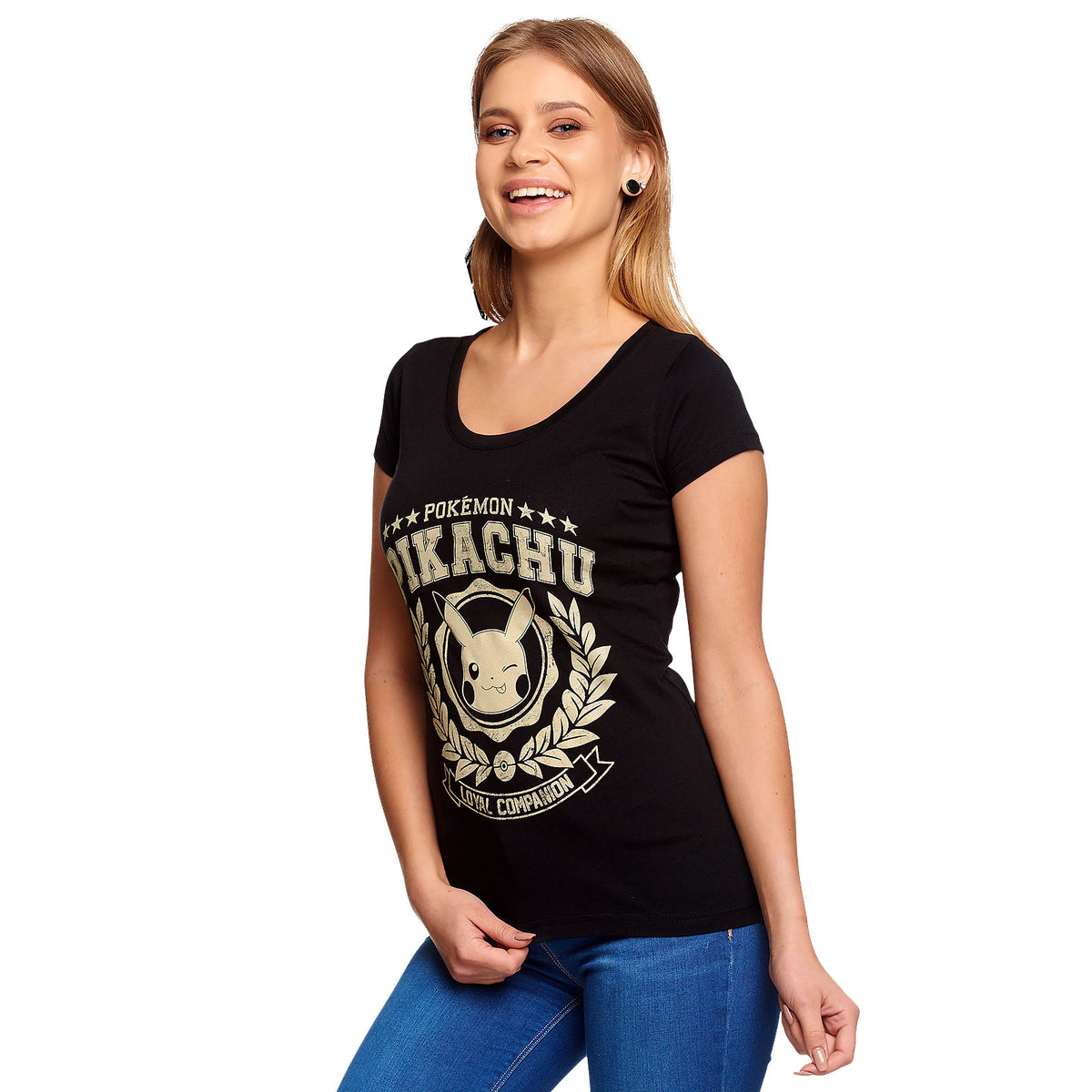 Produktbild Pokemon - Pikachu Loyal Companion T-Shirt Damen schwarz
