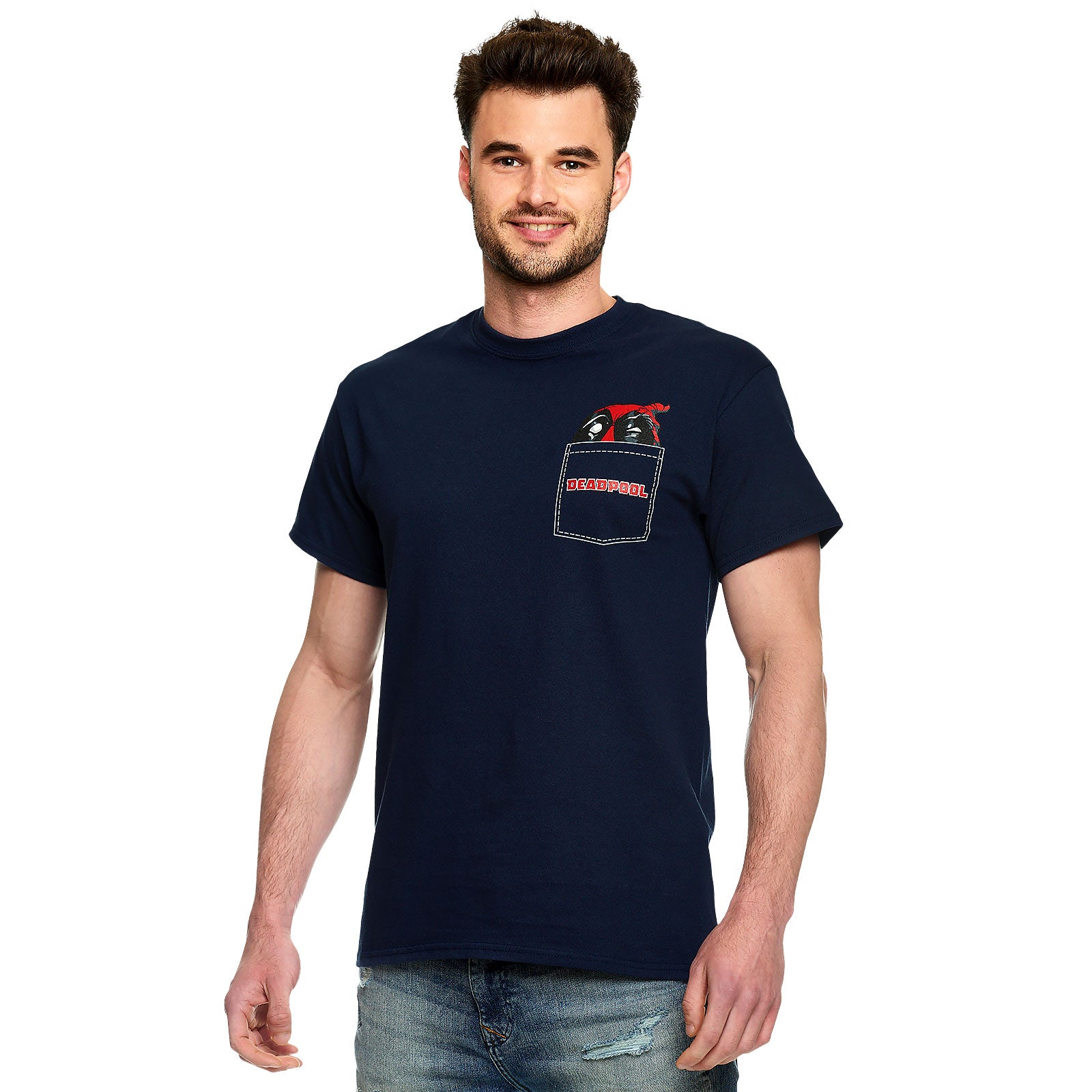 Produktbild Deadpool - Pocket T-Shirt blau