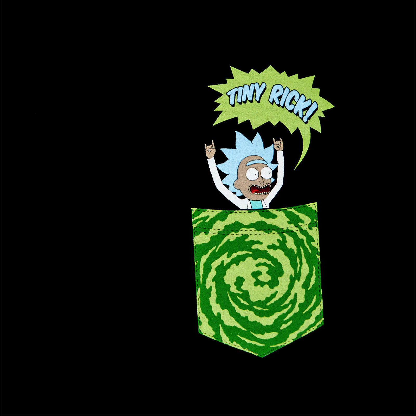 Product image Rick and Morty - Tiny Pocket Rick T-Shirt black