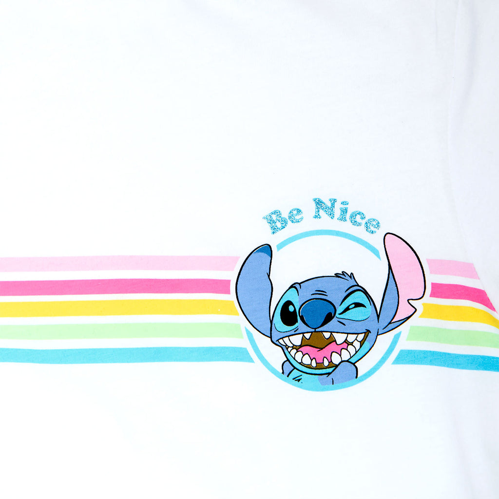 Produktbild Lilo & Stitch - Be Nice T-Shirt Damen weiß
