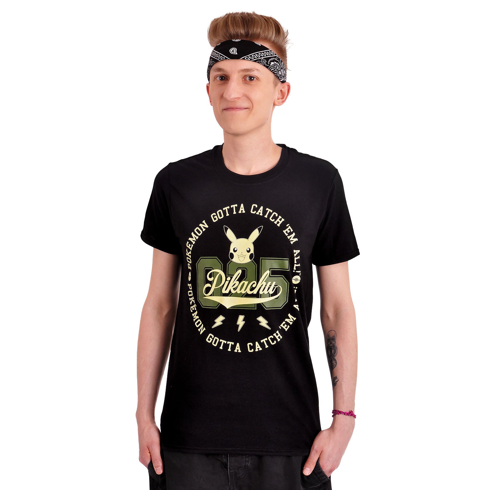 Produktbild Pokemon - Pikachu Nr. 025 T-Shirt schwarz