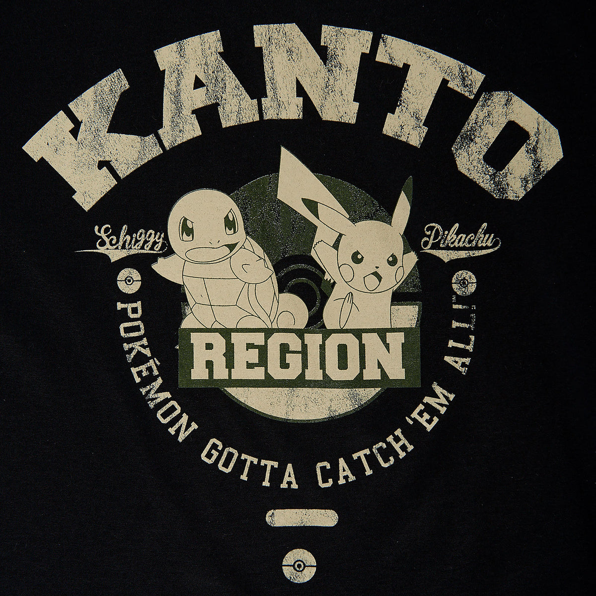 Produktbild Pokemon - Kanto Region Starter T-Shirt schwarz