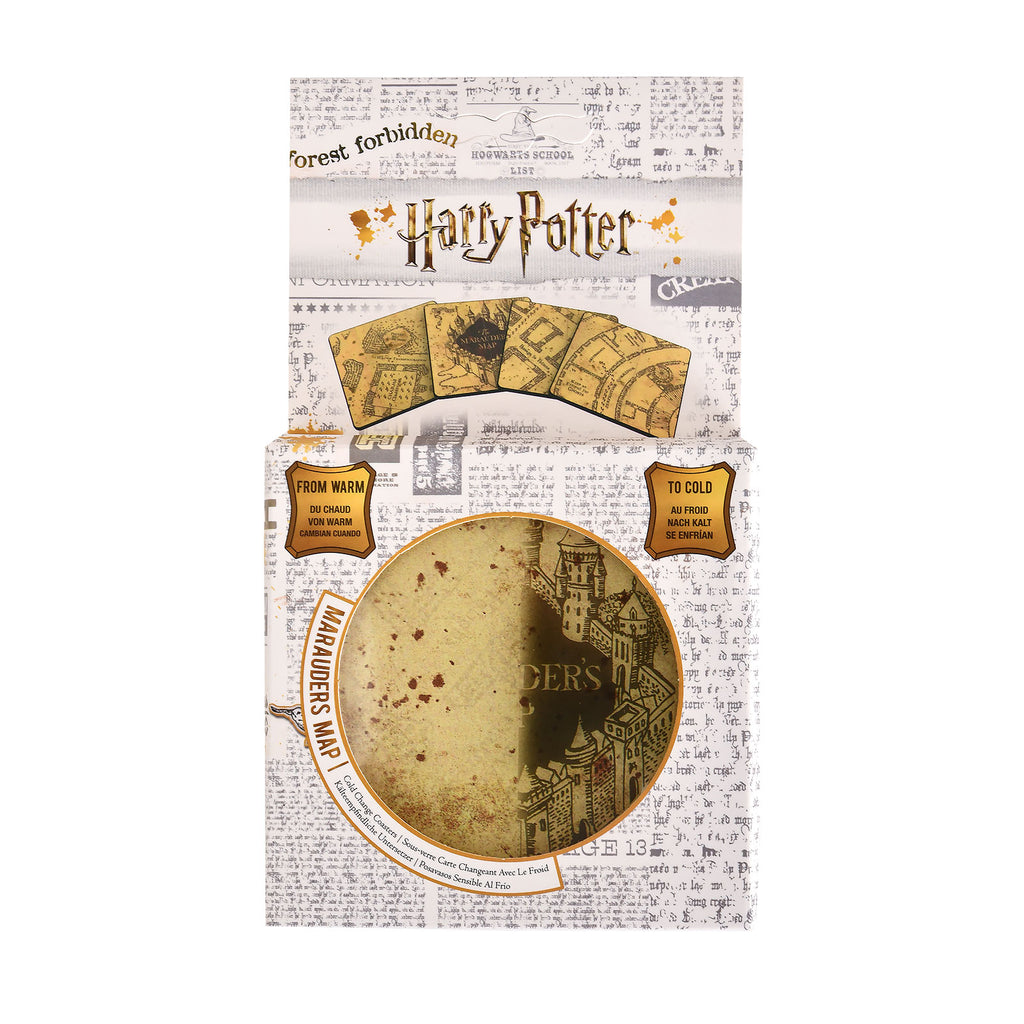 Produktbild Harry Potter - Karte des Rumtreibers Kälteeffekt Untersetzer 4er Set