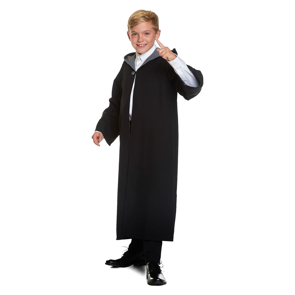 Produktbild Zauberer Kinder Kostüm Robe mit Kapuze für Harry Potter Fans
