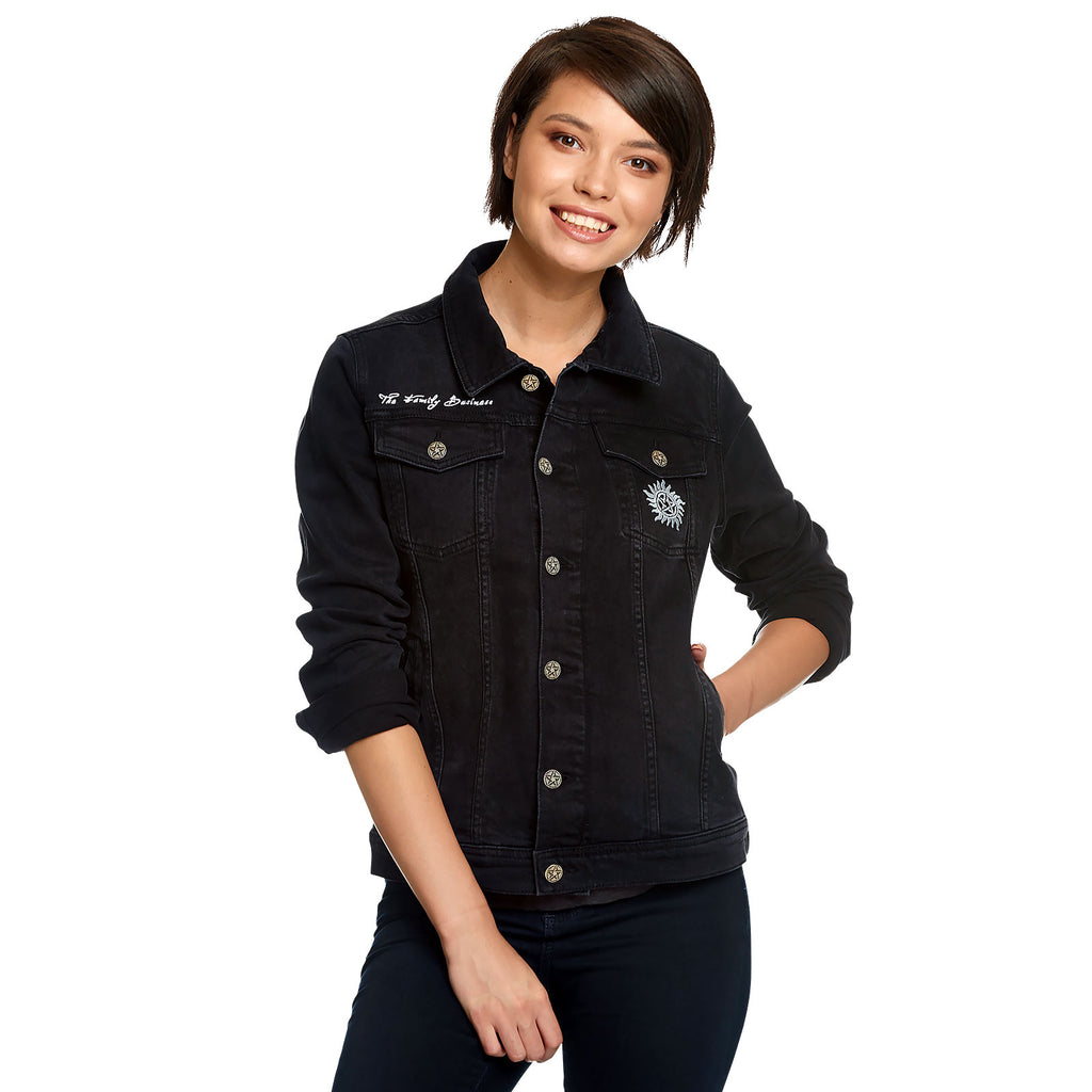 Produktbild Supernatural - Teufelsfalle Jeansjacke Damen schwarz