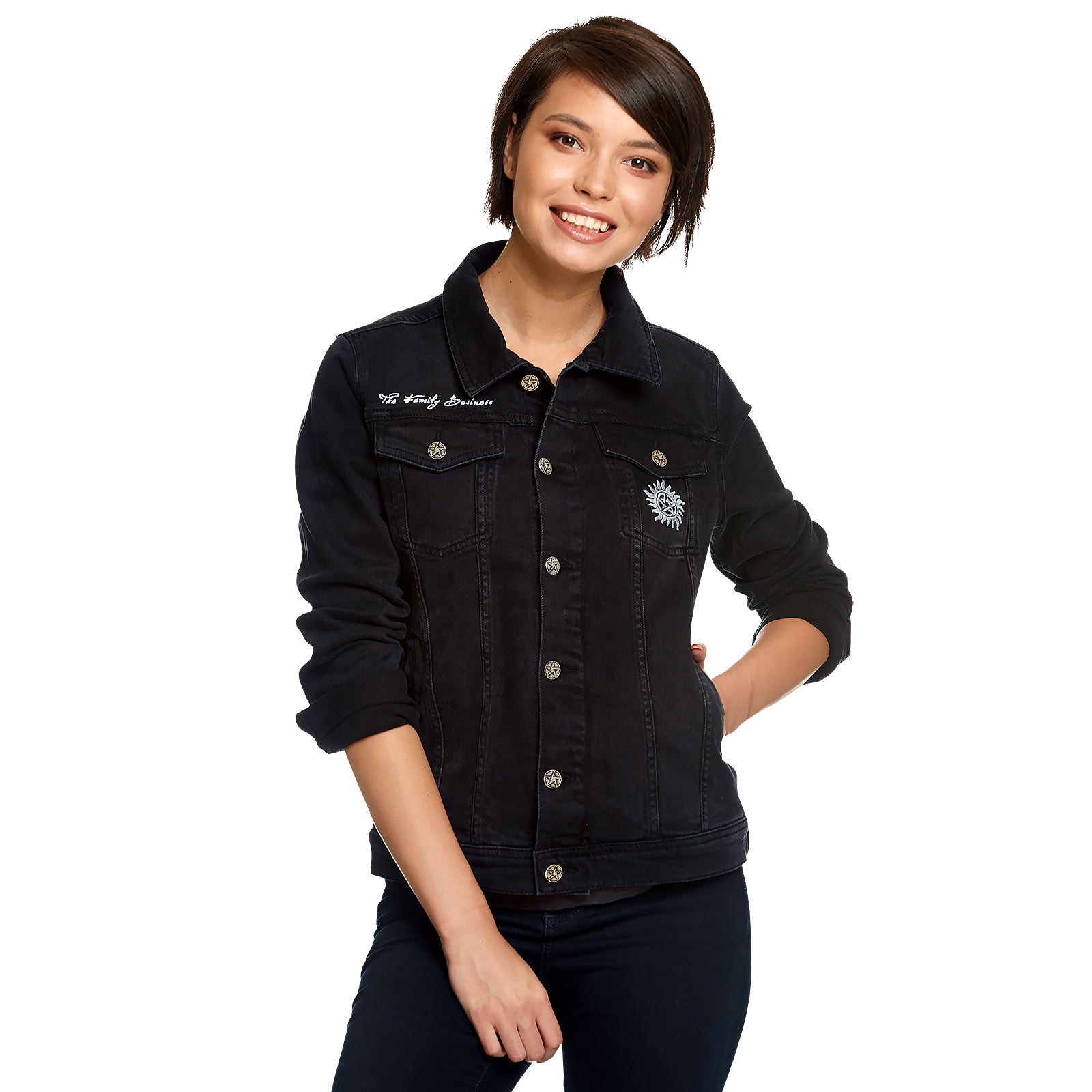 Produktbild Supernatural - Teufelsfalle Jeansjacke Damen schwarz