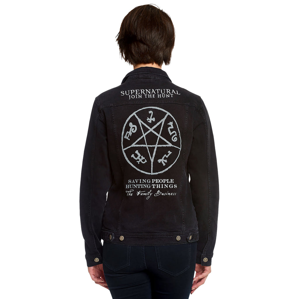 Produktbild Supernatural - Teufelsfalle Jeansjacke Damen schwarz