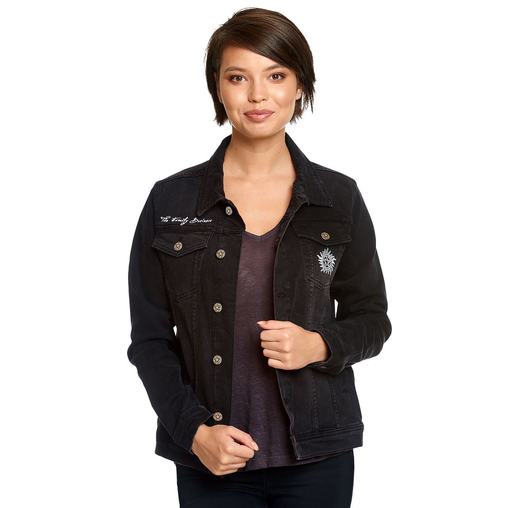 Produktbild Supernatural - Teufelsfalle Jeansjacke Damen schwarz