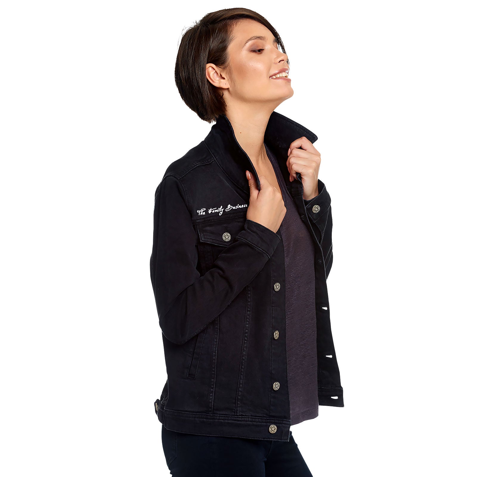 Produktbild Supernatural - Teufelsfalle Jeansjacke Damen schwarz