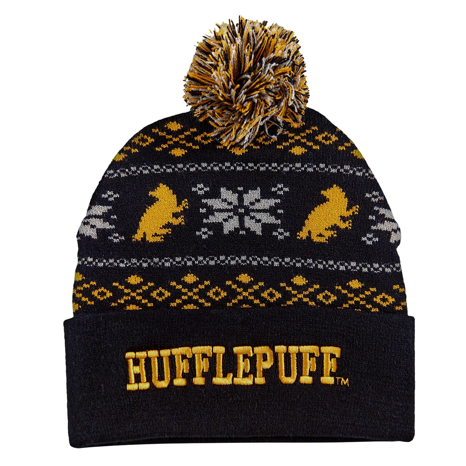 Produktbild Harry Potter - Hufflepuff Norwegermütze schwarz