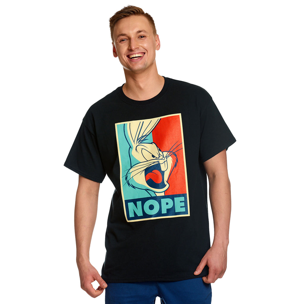 Produktbild Looney Tunes - Bugs Bunny Nope Poster T-Shirt schwarz
