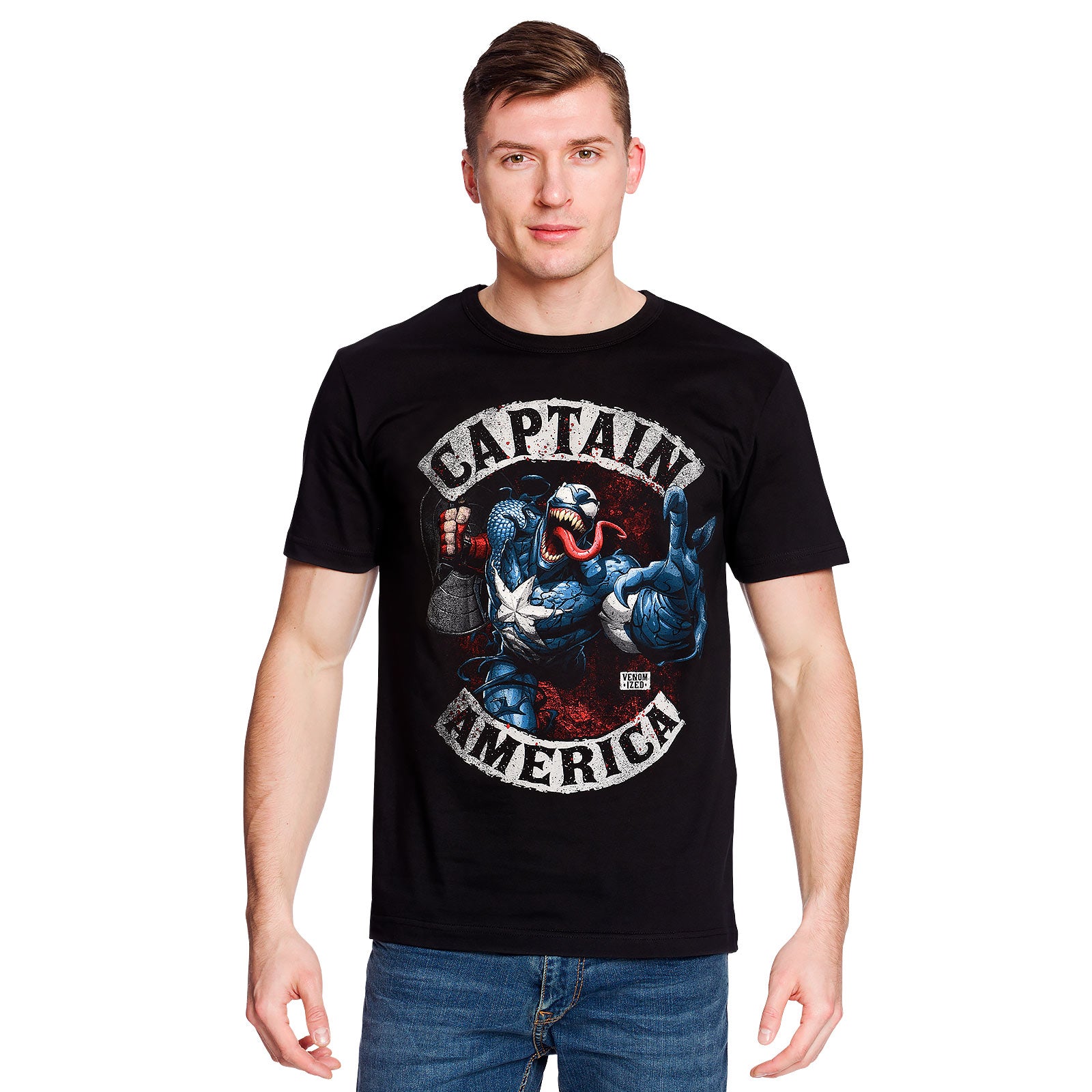 Produktbild Captain America - Venomized T-Shirt schwarz
