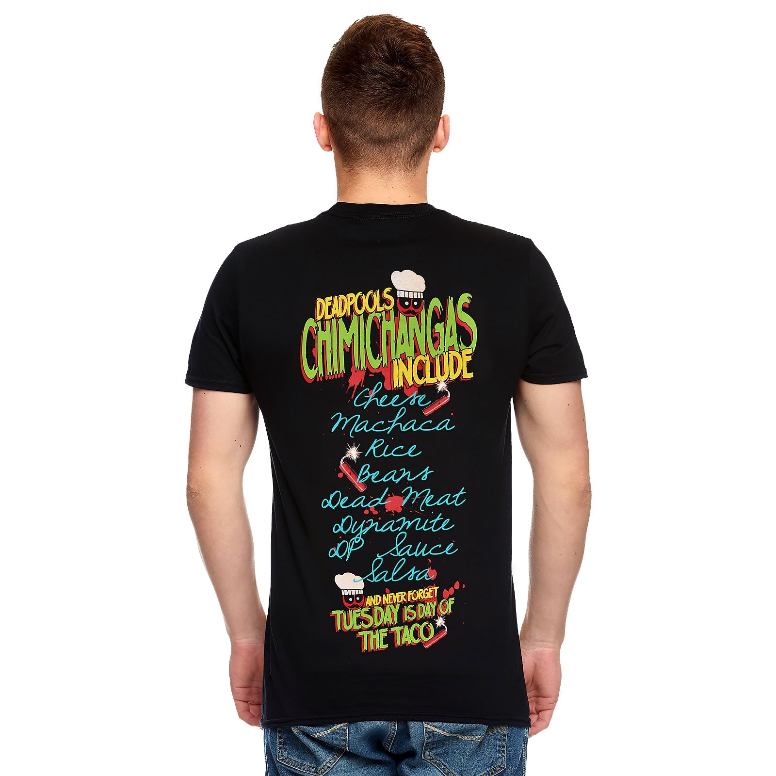 Produktbild Deadpool - Chimichangas Love T-Shirt schwarz