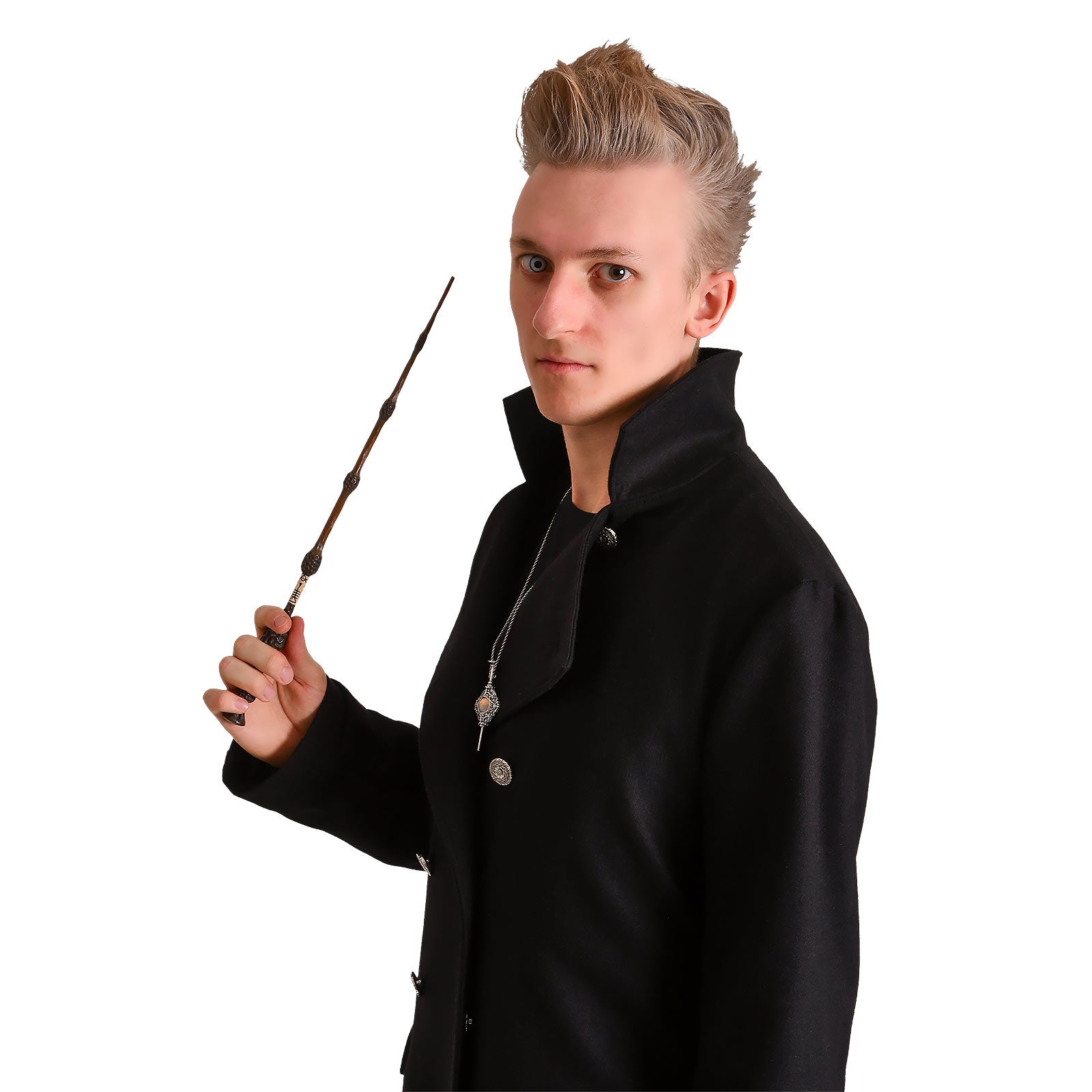 Produktbild Dunkler Magier Mantel schwarz