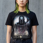 Produktbild The Mandalorian Fighter T-Shirt schwarz - Star Wars