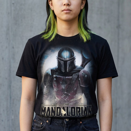 Produktbild The Mandalorian Fighter T-Shirt schwarz - Star Wars