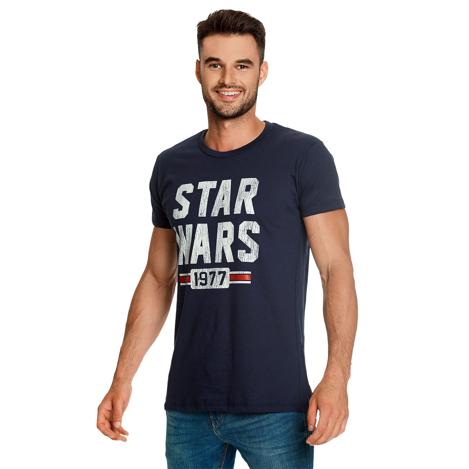 Produktbild Star Wars of 1977 Distressed T-Shirt blau