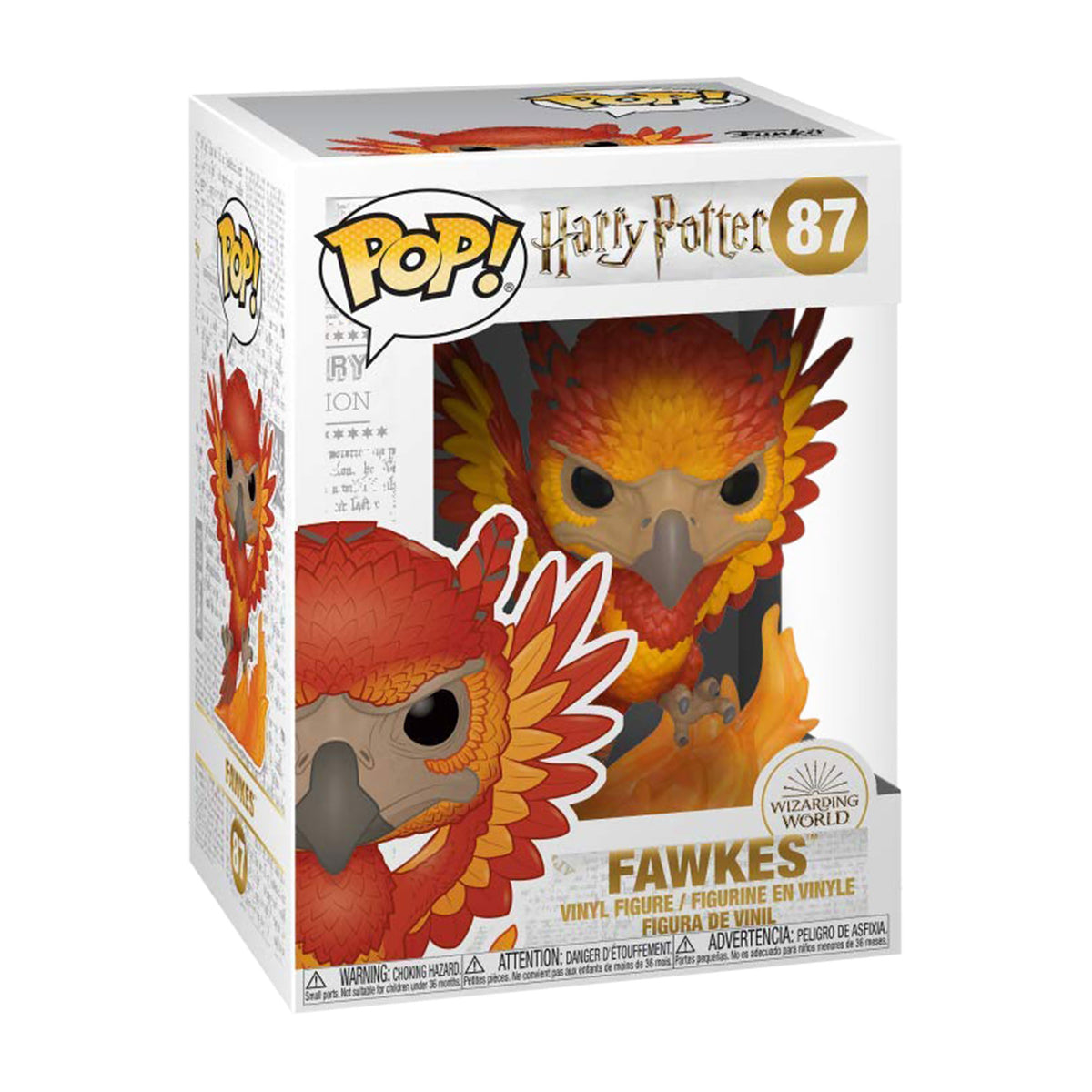 Produktbild Harry Potter - Fawkes mit Flammen Funko Pop Figur