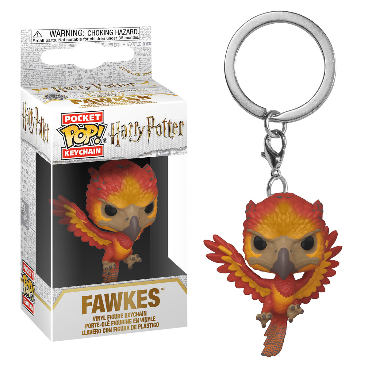 Produktbild Harry Potter - Fawkes Funko Pop Schlüsselanhänger
