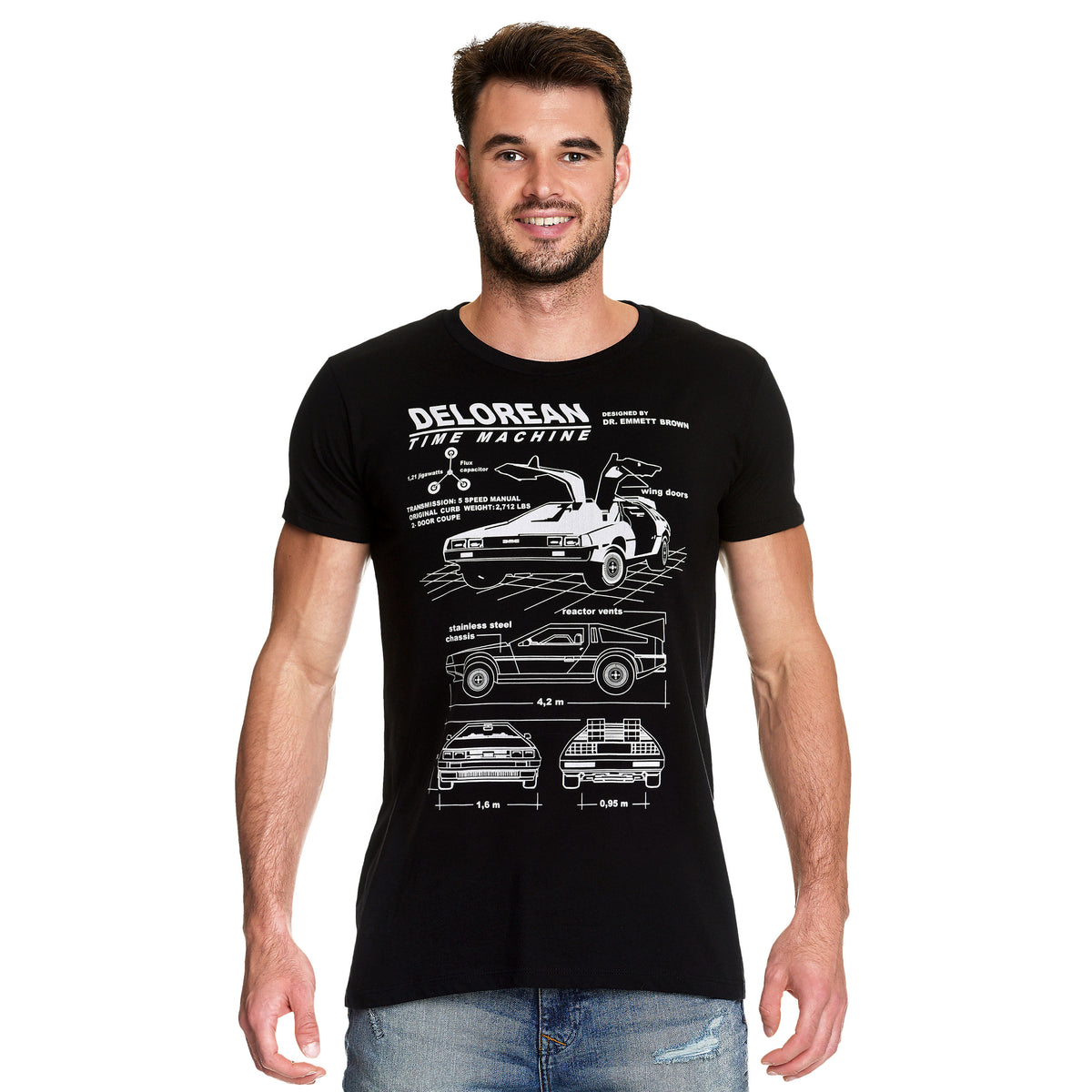 Product image Back to the Future - DeLorean T-Shirt Black