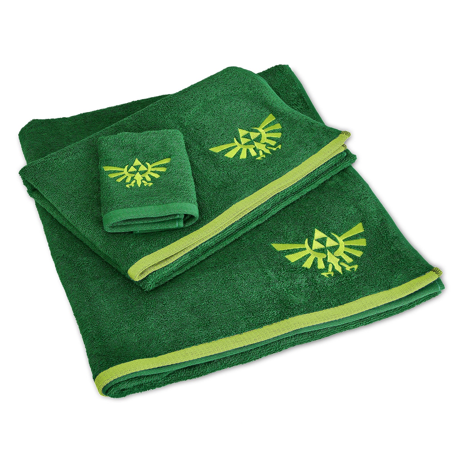Produktbild Zelda - Hyrule Logo Handtücher mit Waschlappen 3er Set