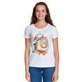 Produktbild Star Wars - Rolling Droids T-Shirt Damen weiß