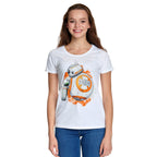 Produktbild Star Wars - Rolling Droids T-Shirt Damen weiß