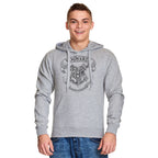 Produktbild Harry Potter - Hogwarts Wappen Hoodie grau