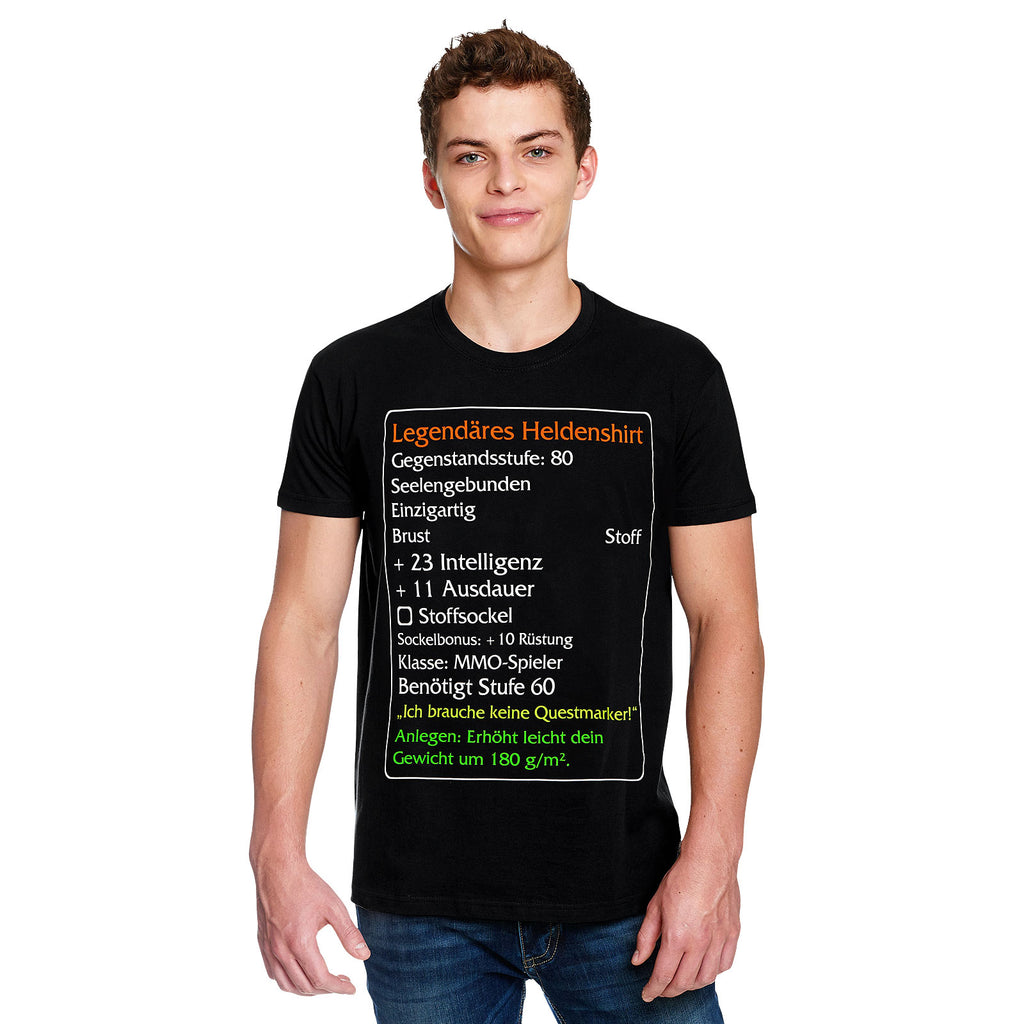 Produktbild Level-60-Item Legendäres Helden Classic T-Shirt schwarz