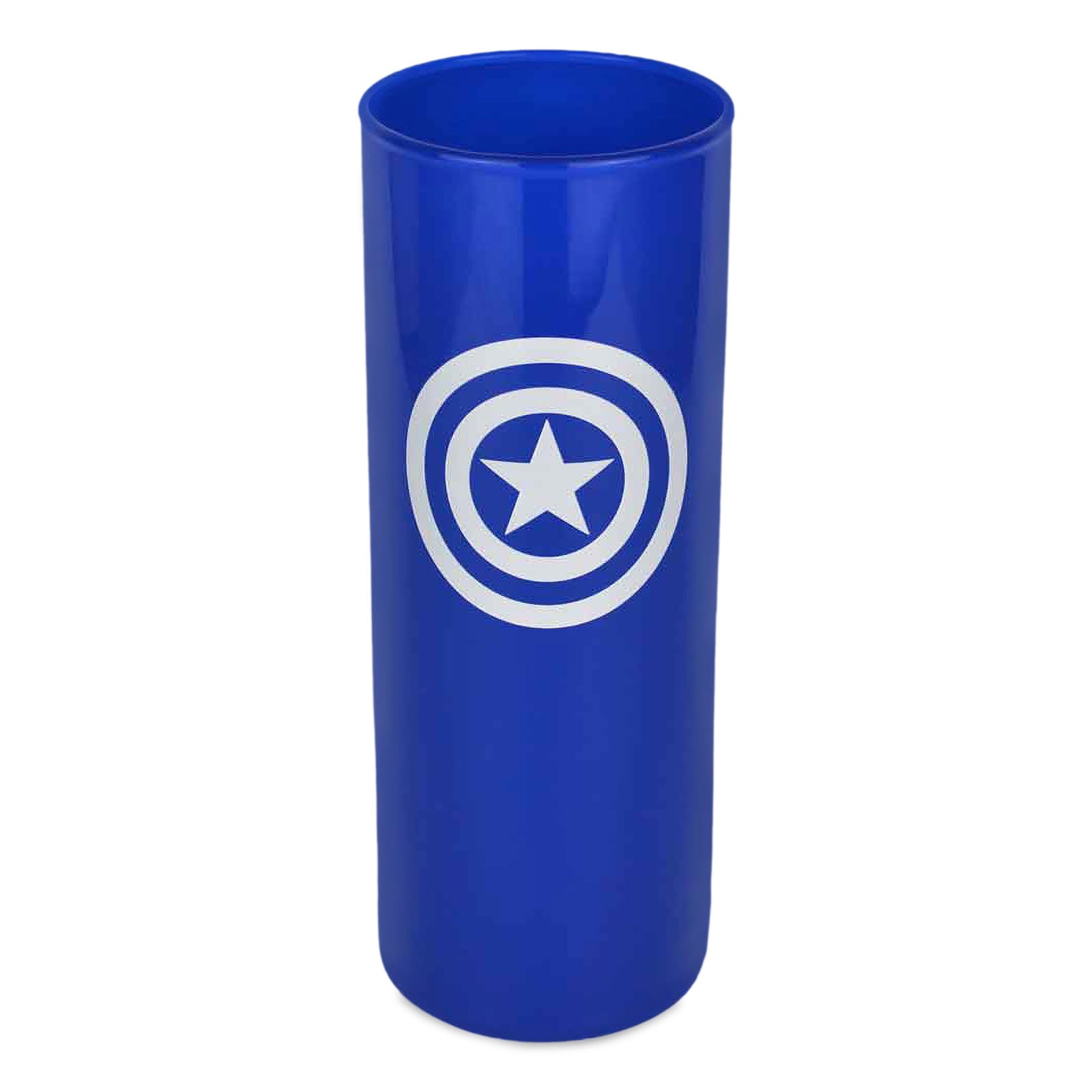 Produktbild Captain America - Shield Logo Glas blau