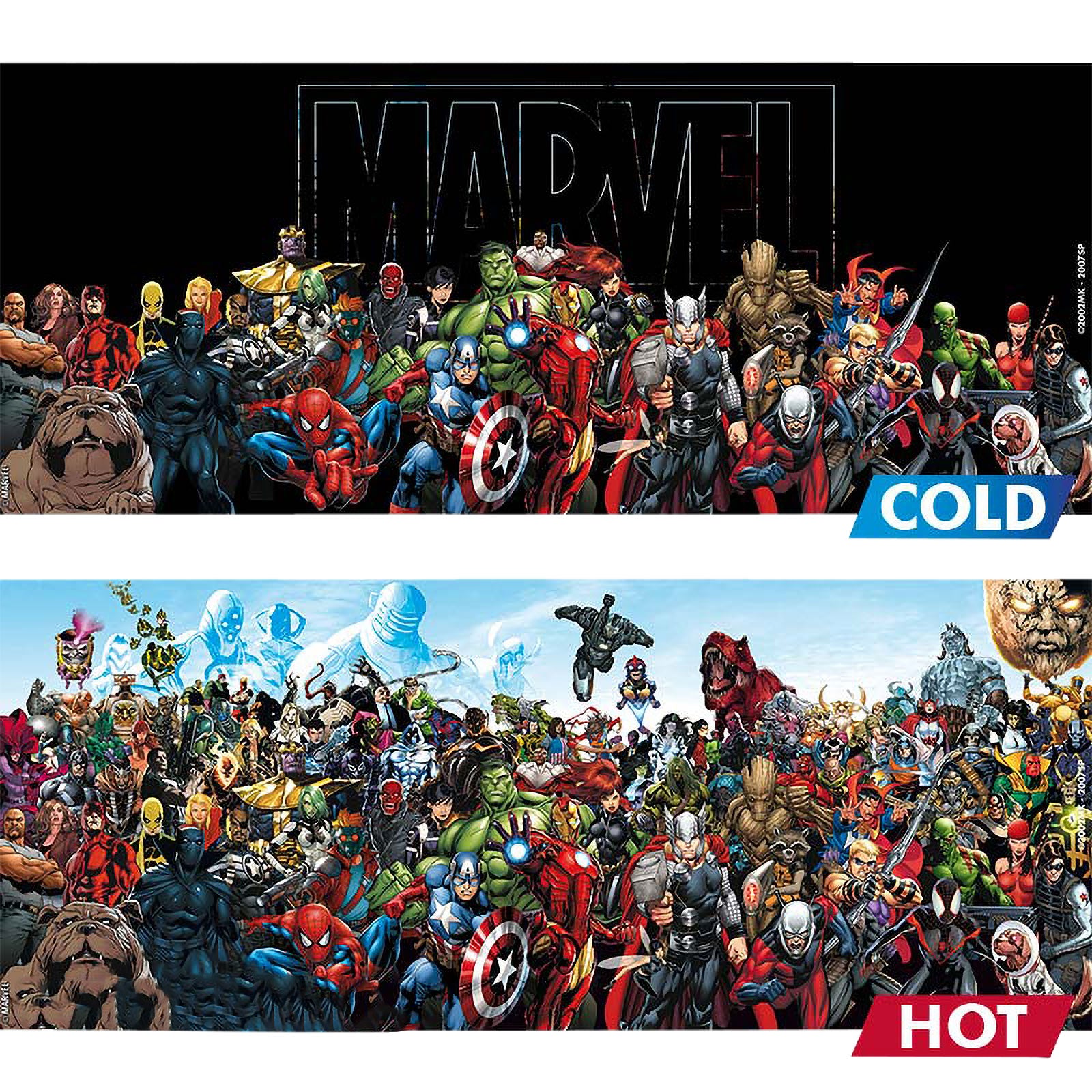 Produktbild Marvel - Heroes Thermoeffekt Tasse