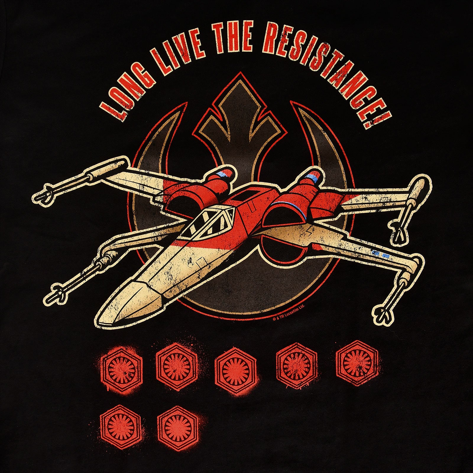 Produktbild Star Wars - Long Live The Resistance T-Shirt schwarz