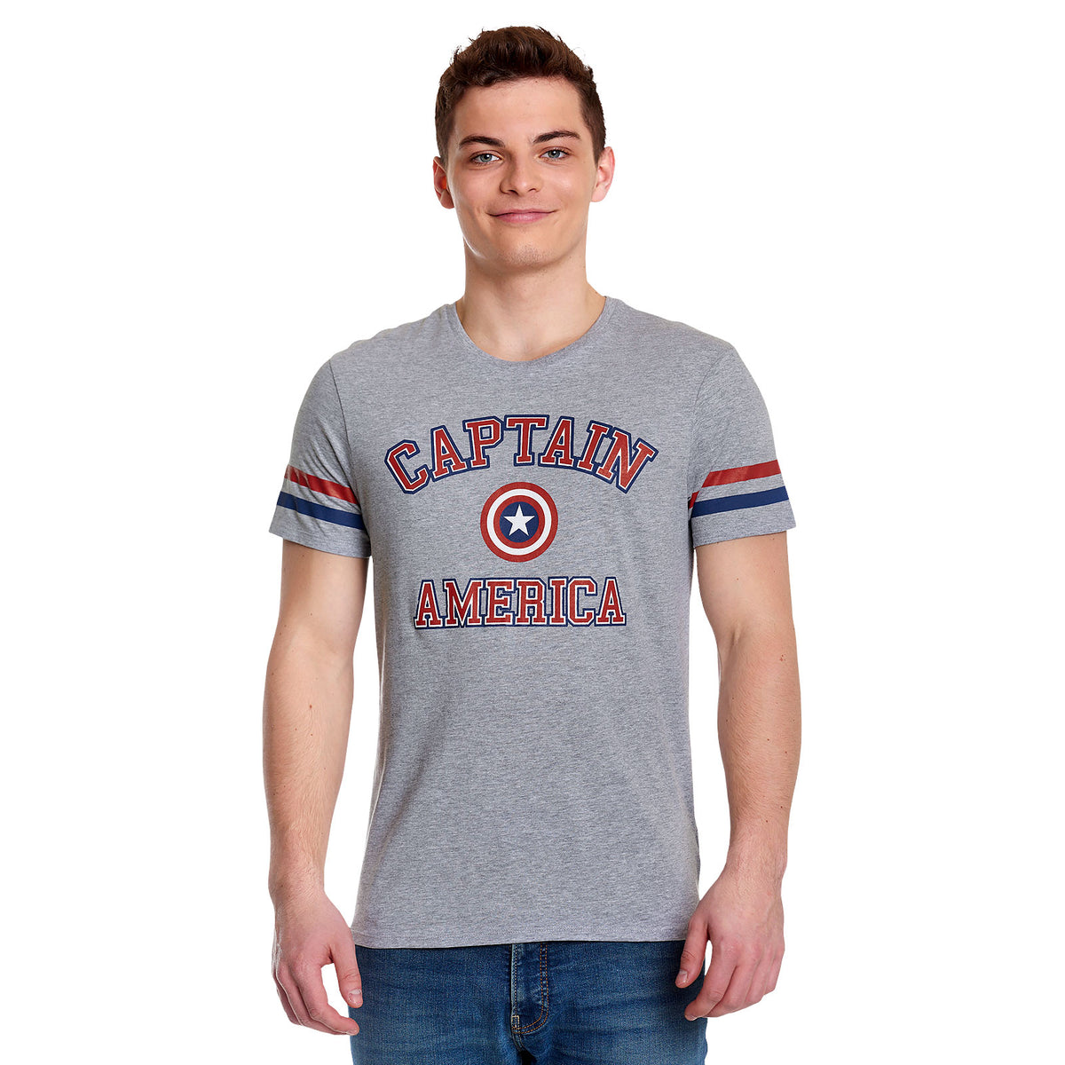 Produktbild Captain America - College T-Shirt grau
