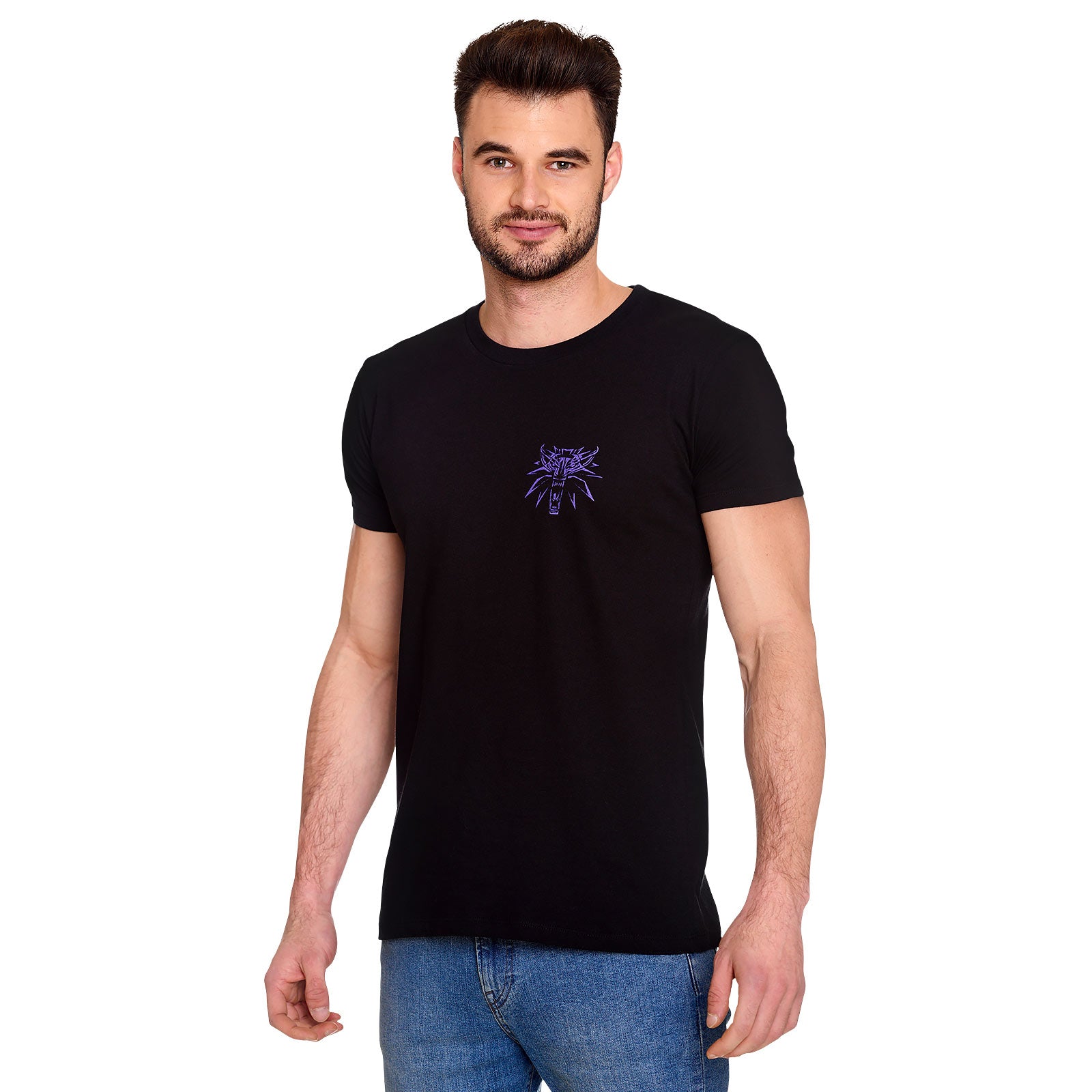 Produktbild Witcher - Geralt Schlächter von Blaviken Glow in the Dark T-Shirt schwarz
