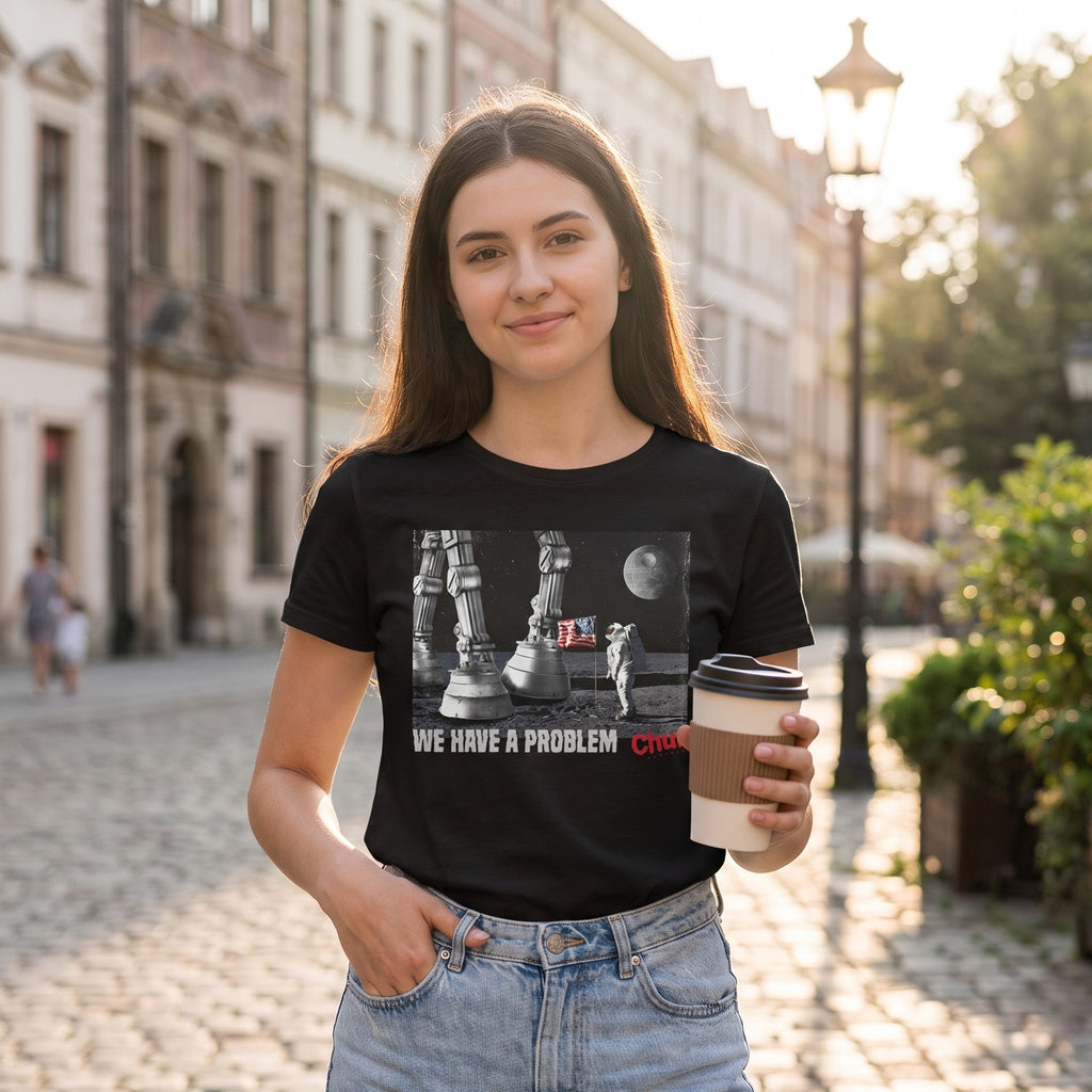 Produktbild Houston We Have a Problem T-Shirt für Star Wars Fans schwarz