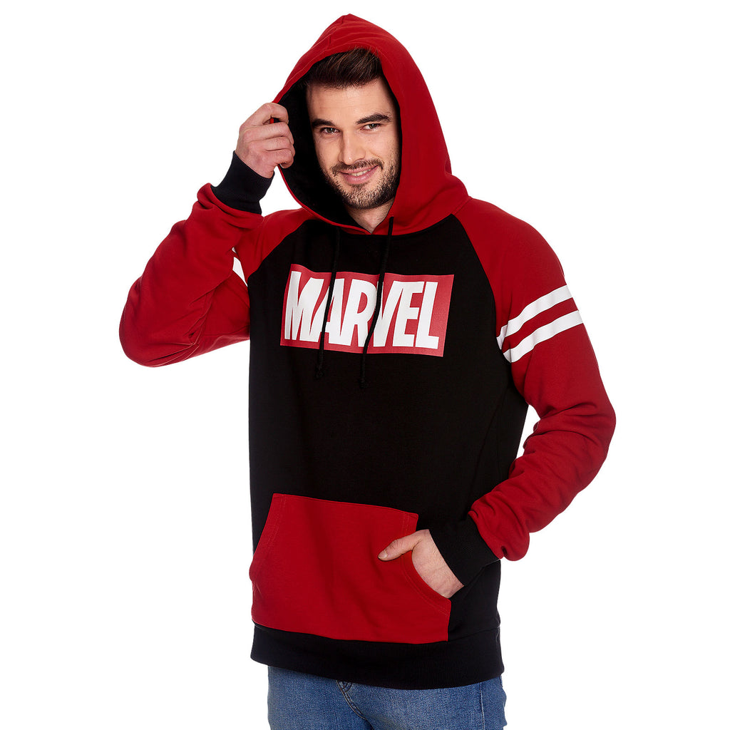 Produktbild Marvel - Logo Hoodie rot-schwarz