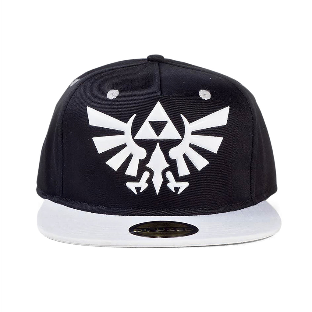 Product image Zelda - Hyrule Logo Snapback Cap black-white