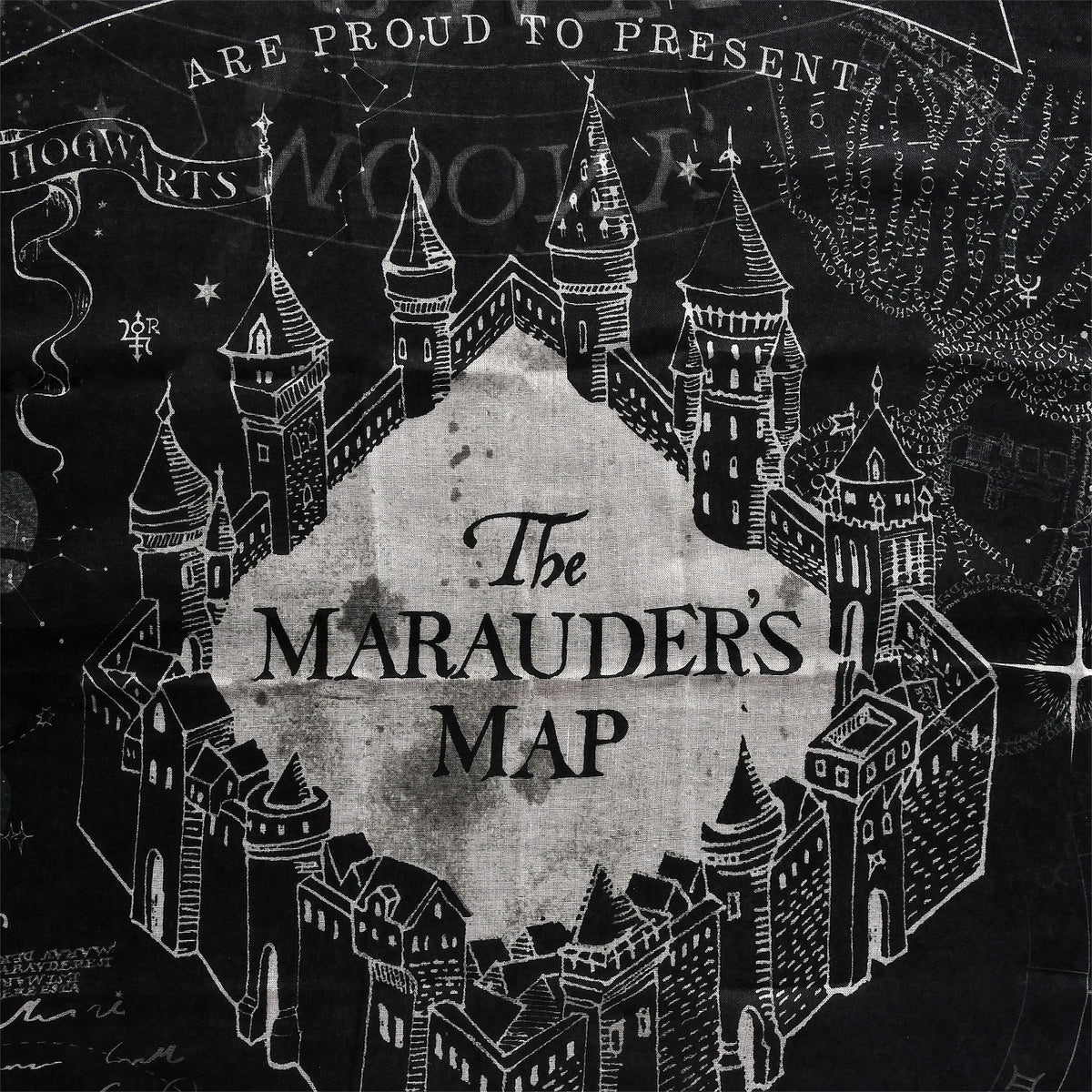 Produktbild Harry Potter - Karte des Rumtreibers Loop Schal schwarz