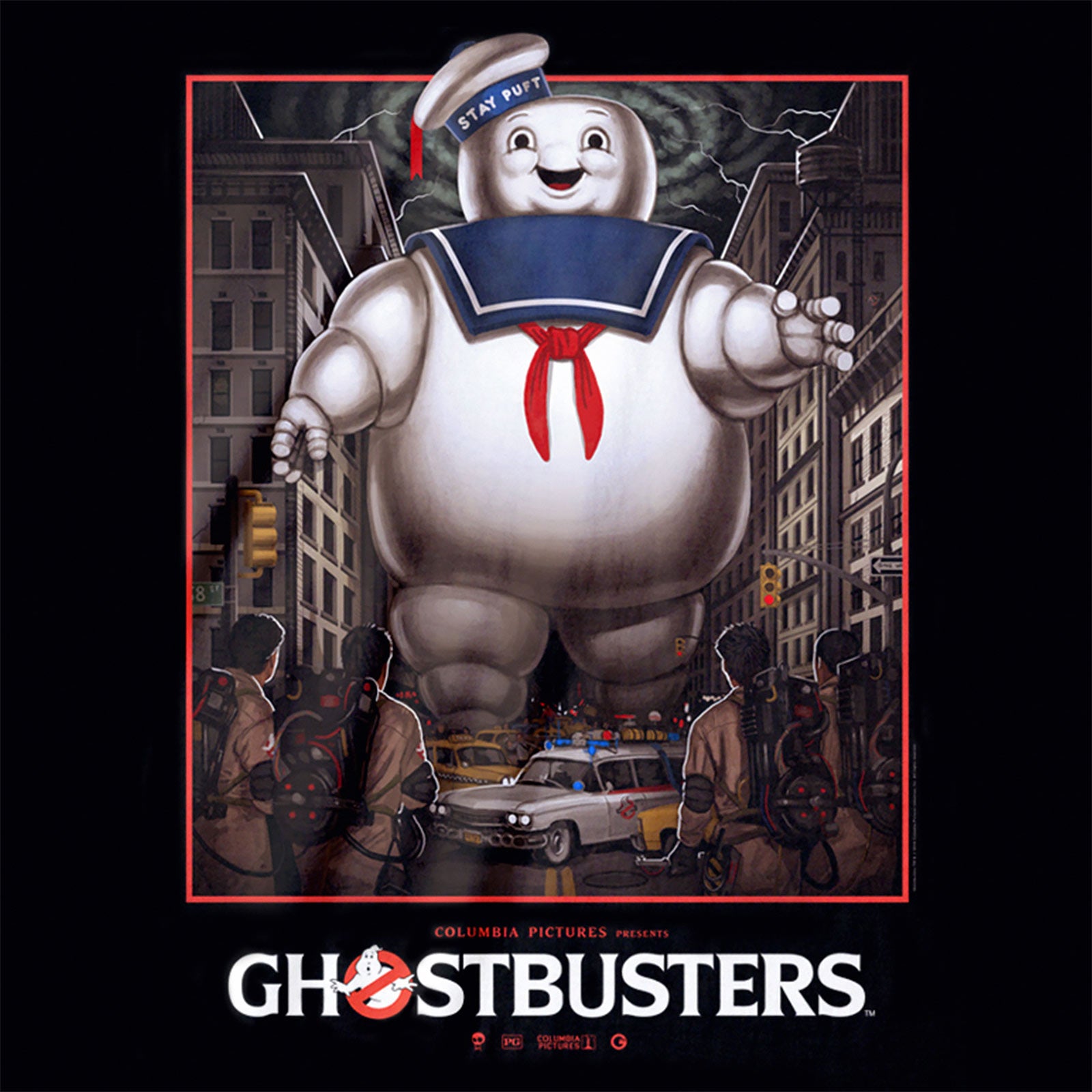 Produktbild Ghostbusters - Marshmallow Man T-Shirt schwarz