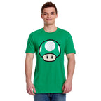 Produktbild Super Mario - 1 UP Pilz T-Shirt grün