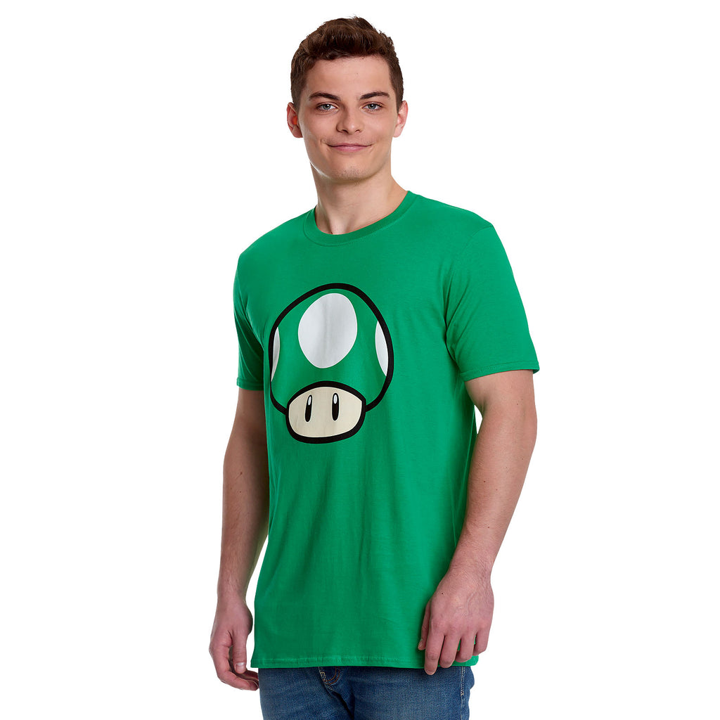 Produktbild Super Mario - 1 UP Pilz T-Shirt grün
