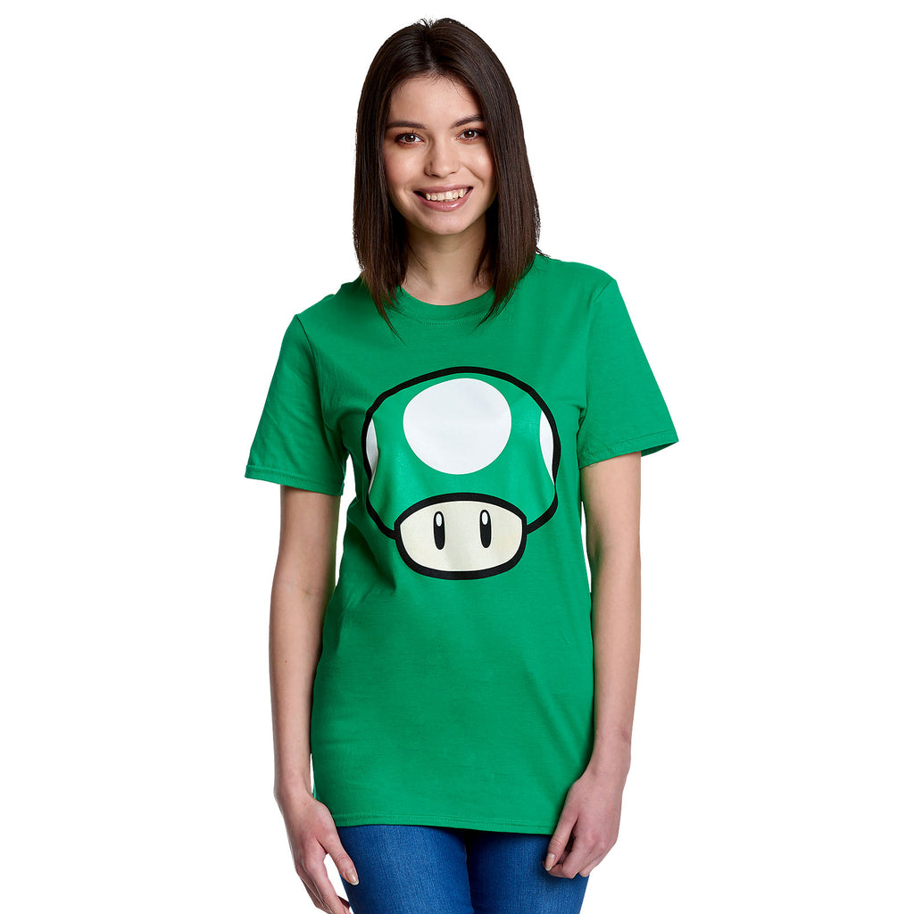 Produktbild Super Mario - 1 UP Pilz T-Shirt grün