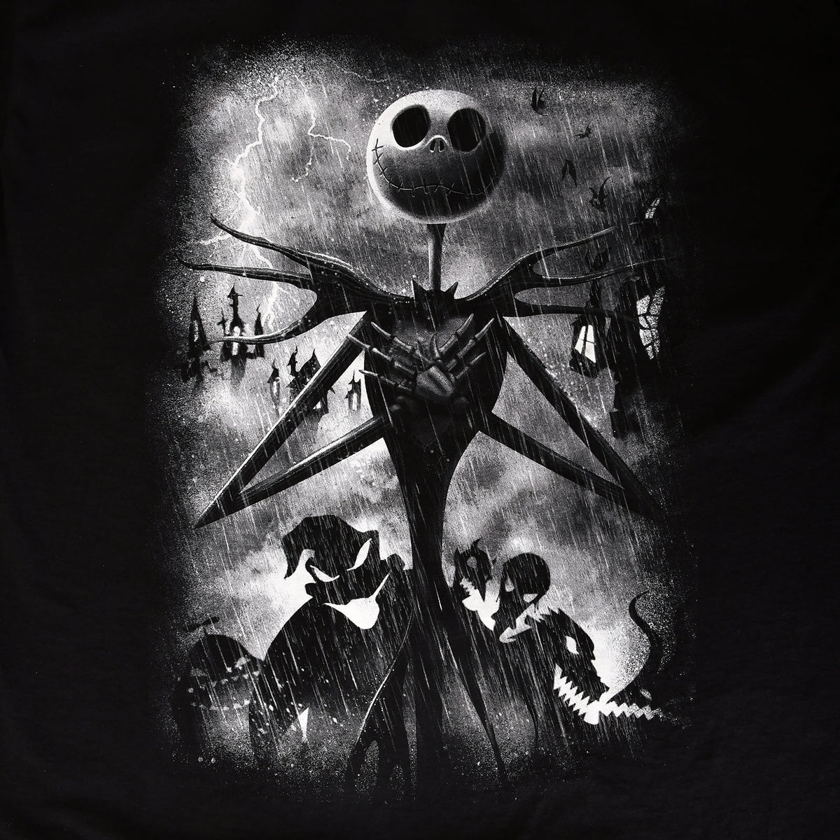 Produktbild Nightmare Before Christmas - Jack Stormy Skies T-Shirt schwarz