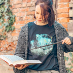 Produktbild Harry Potter - Hogwarts at Night Sketch T-Shirt schwarz