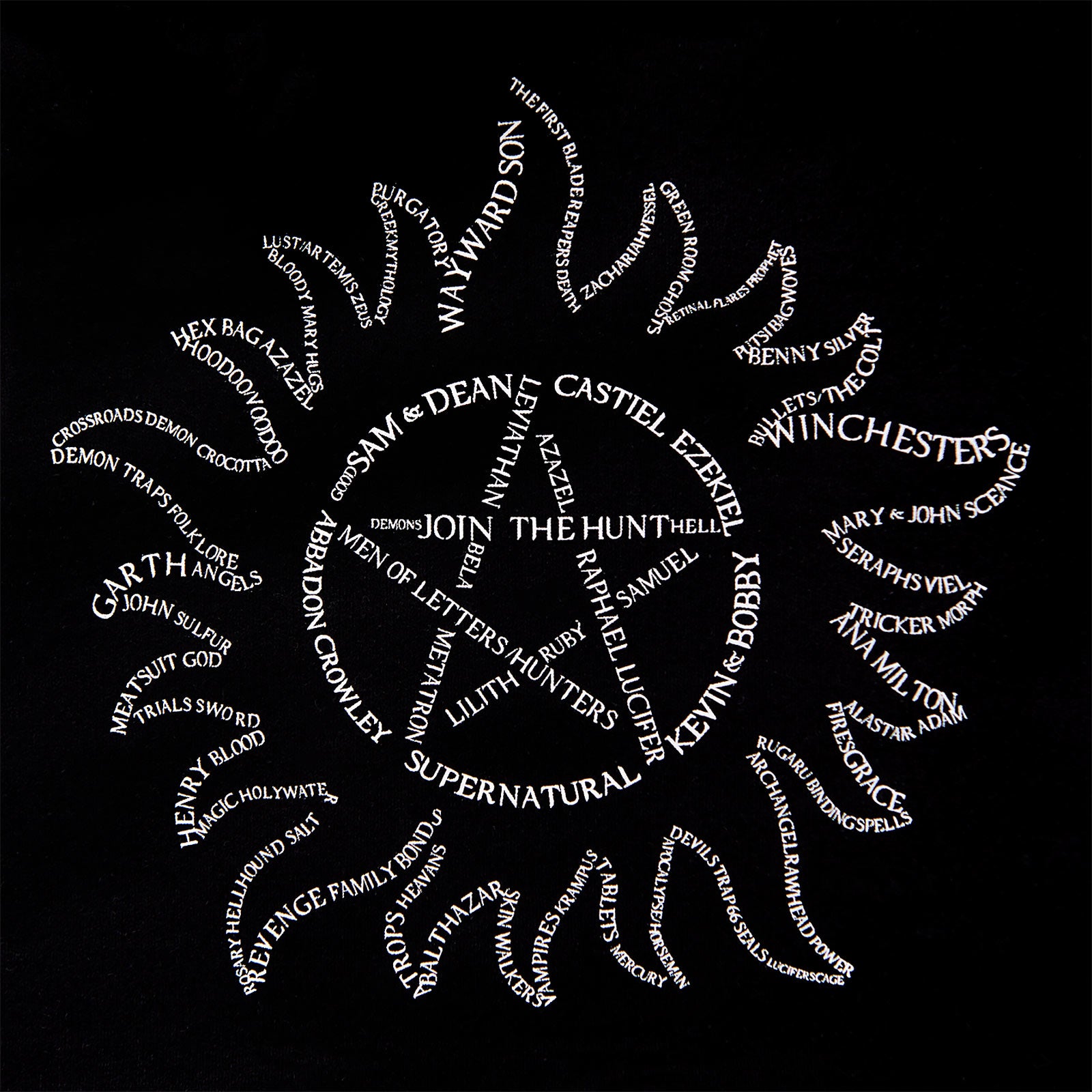 Produktbild Supernatural - Anti Possession Symbol Hoodie schwarz