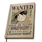 Produktbild One Piece - Wanted Luffy Notizbuch A5